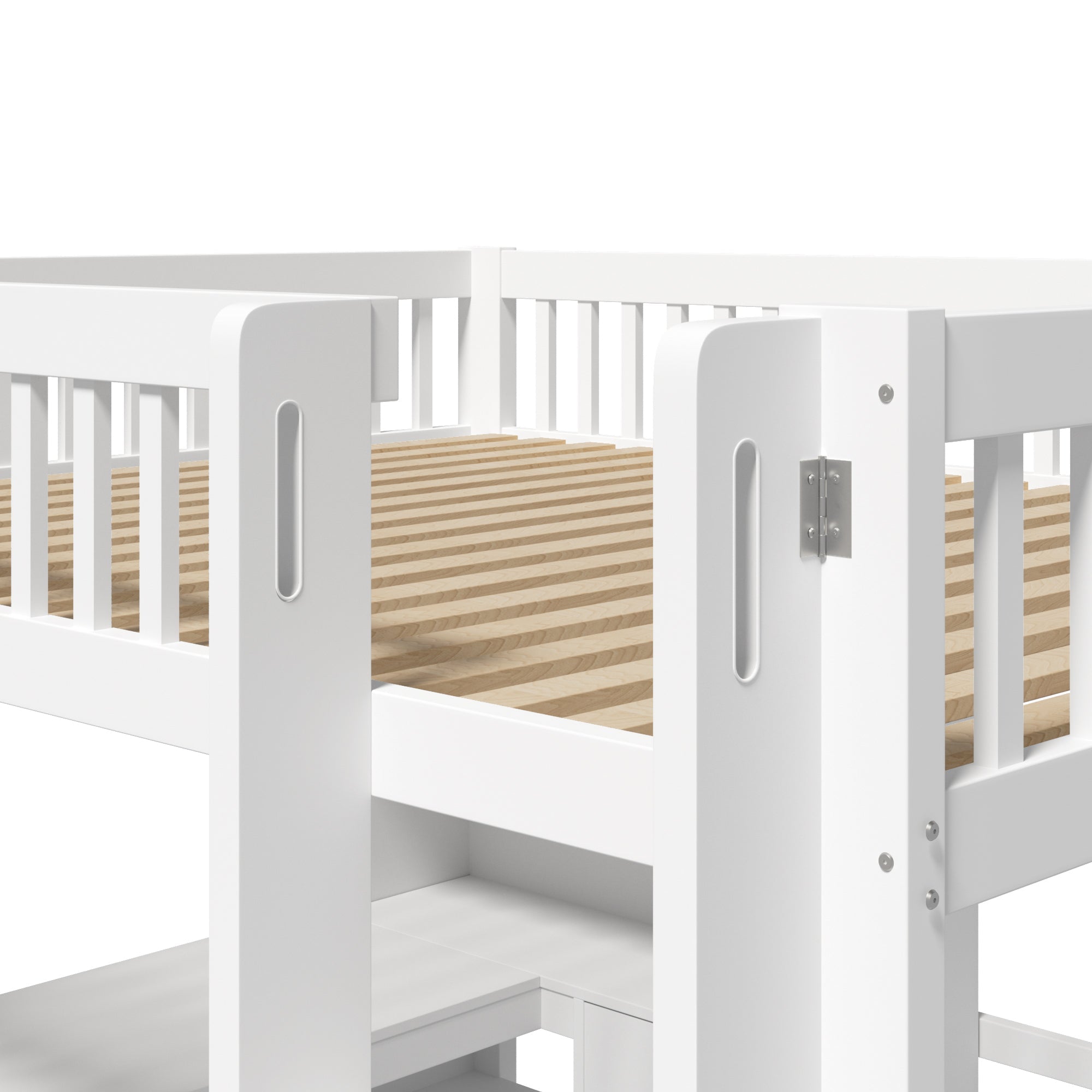 Logidon hoogslaper 140x200 cm met bureau en opbergruimte wit