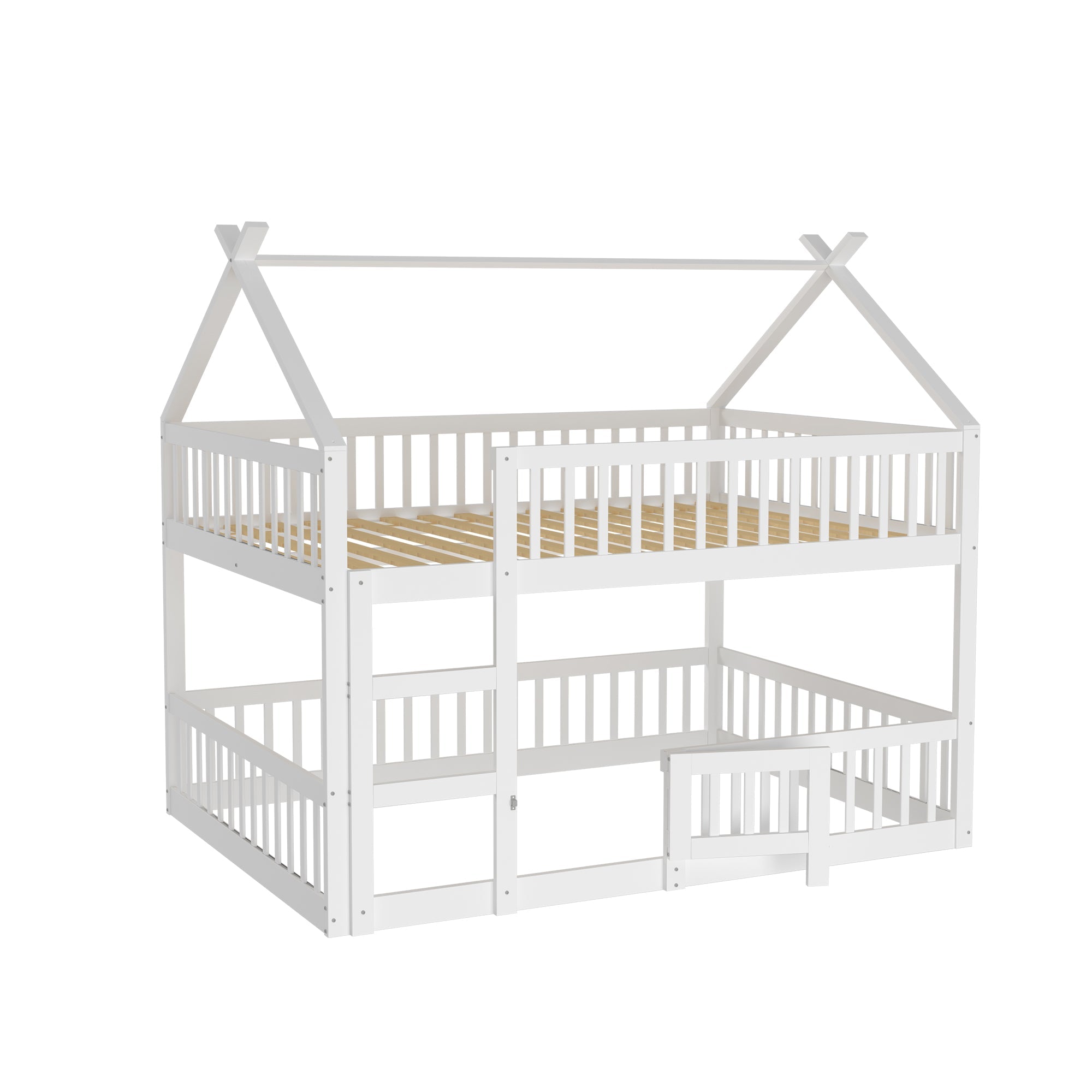 Logidon Kinderstapelbed 140x200 met trap Loft Design Wit