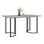 Logidon eettafel 140x80 cm grijs marmerpatroon verstelbare poten