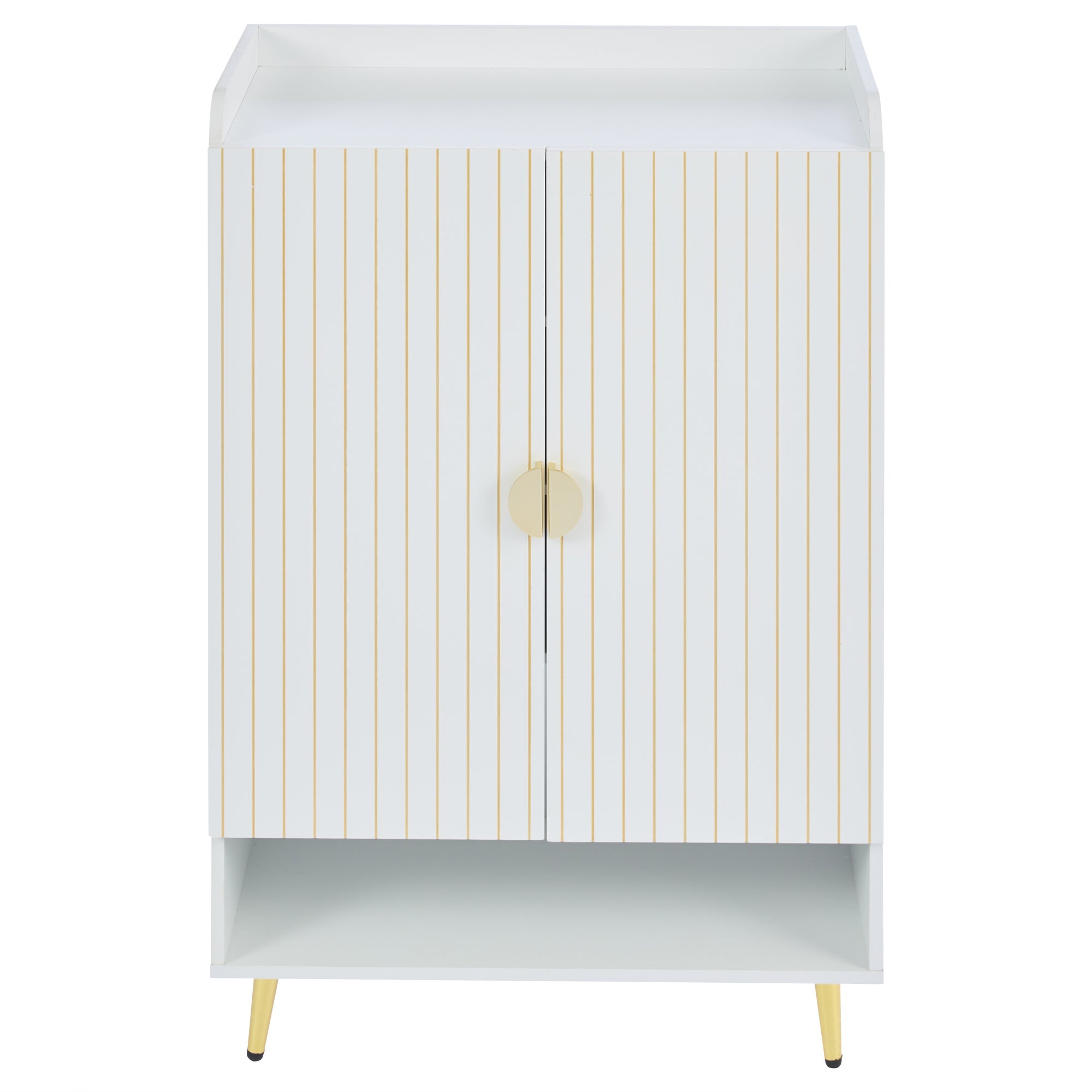 Logidon moderne schoenenkast wit MDF met deuren, 3 niveaus