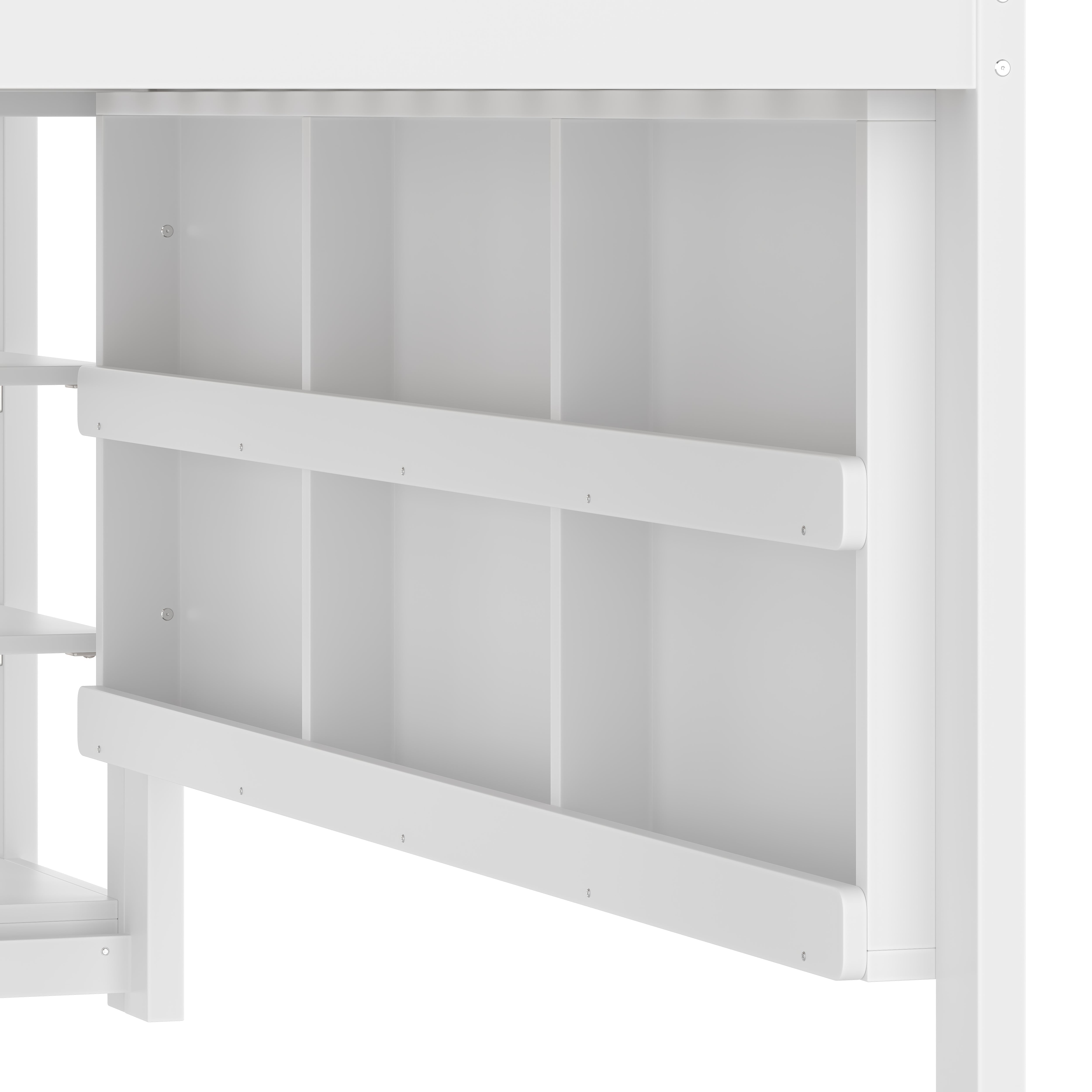 Logidon hoogslaper 90x200 cm met LED-strip huisvorm wit