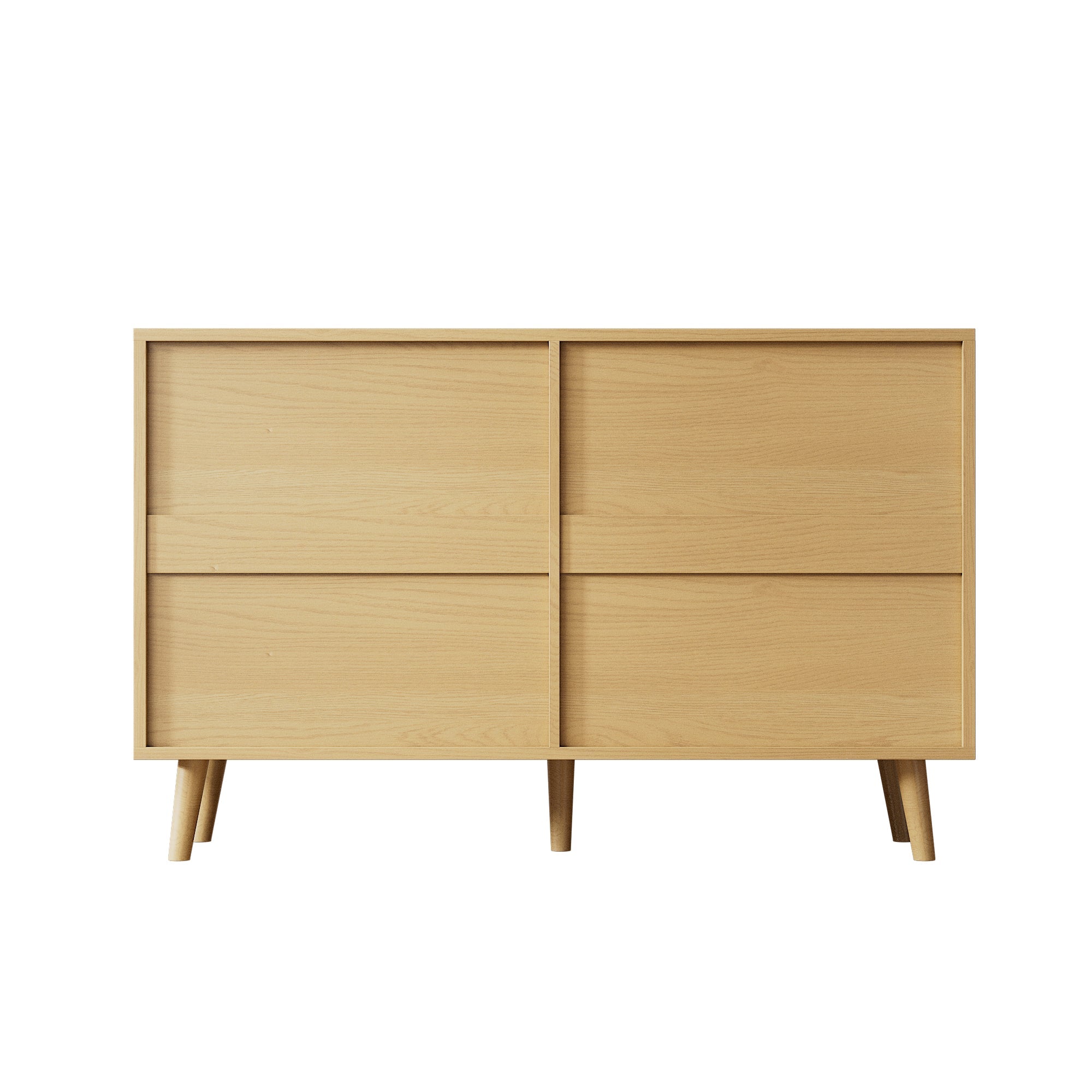 Logidon Ladekast 6 Laden Eiken Dressoir B120 H76,5 D40 Cm