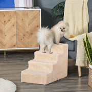 Logidon hondenloopplank 4 treden beige van multiplex 60x35x44 cm