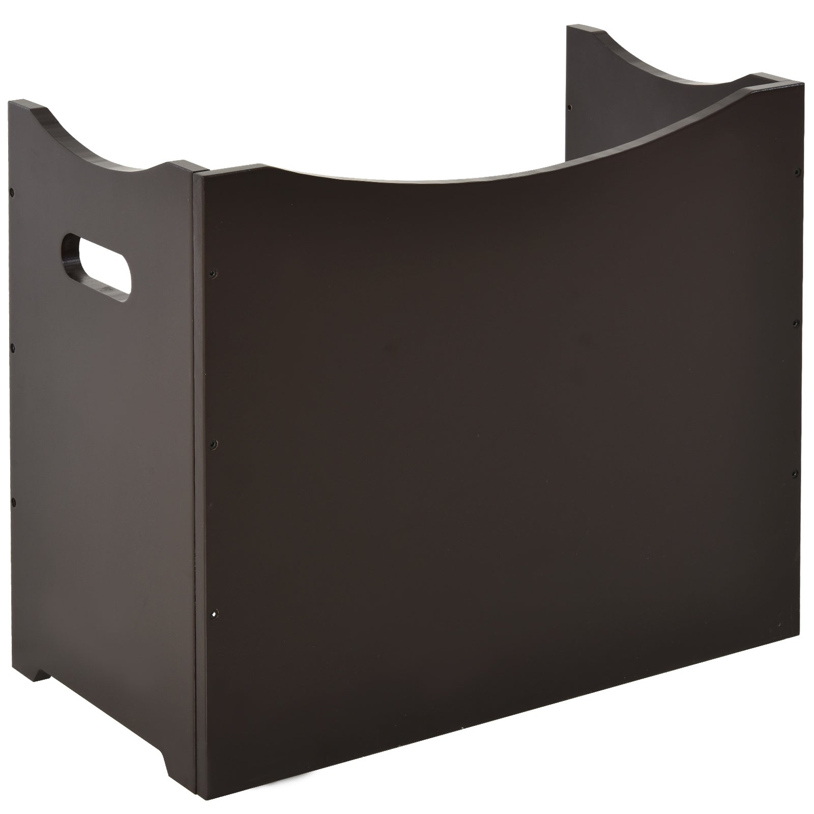 Logidon In hoogte verstelbare voerbak voor honden MDF donkerbruin 54x31,5x47cm