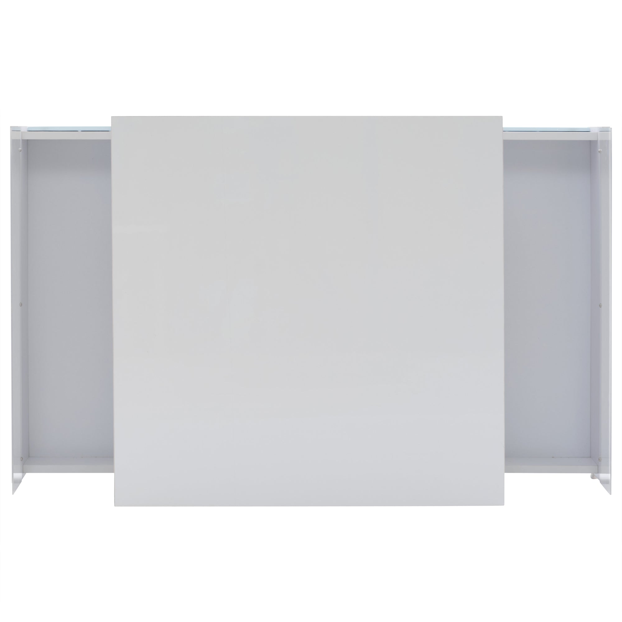 Logidon witte hoogglans salontafel 70x70x41 cm met LED-verlichting