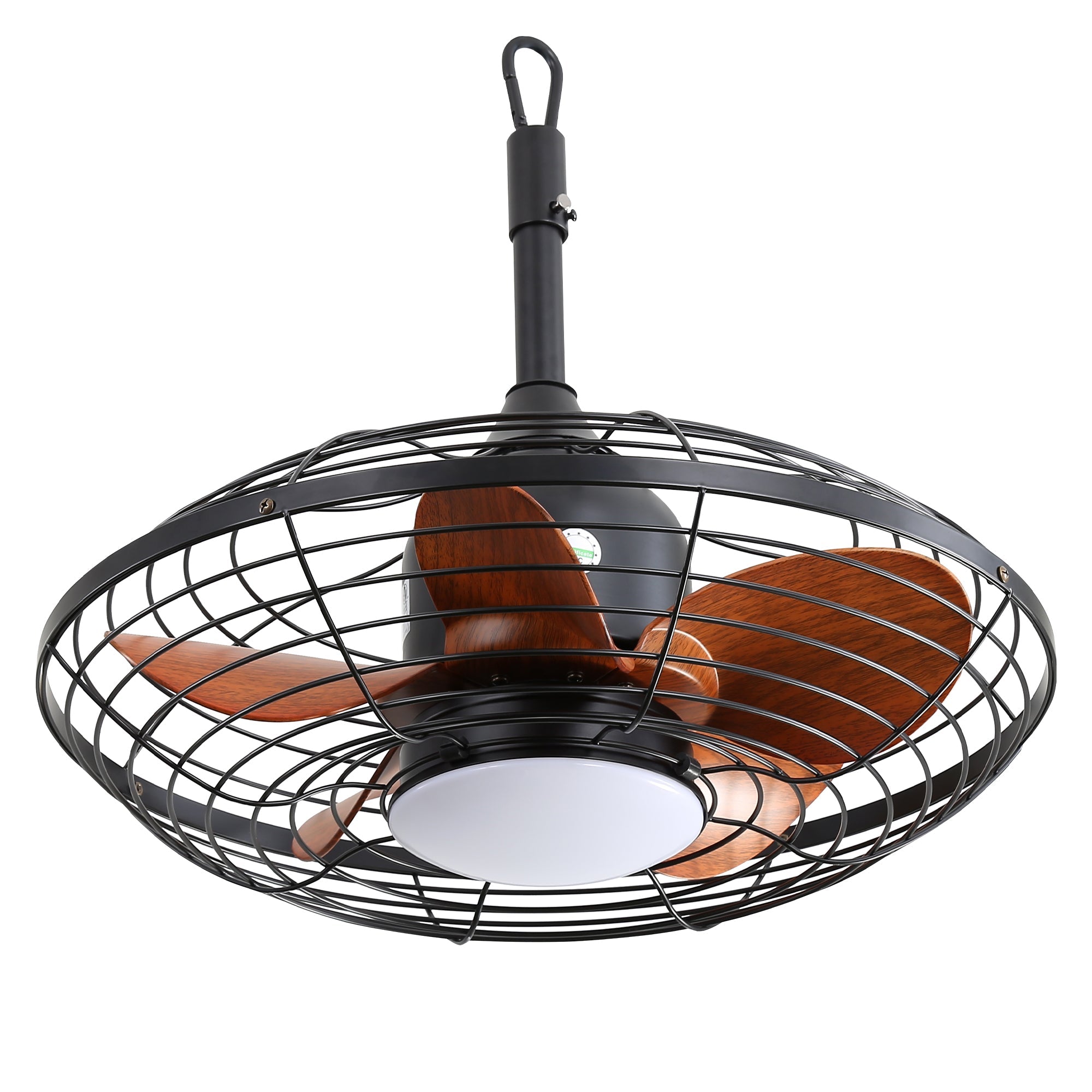 Logidon Plafondventilator 20 Inch Met LED Licht DC Motor Zwart