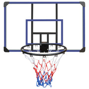 Logidon Wall Mounted Basketball Hoop Adjustable Height Blue Metal Frame