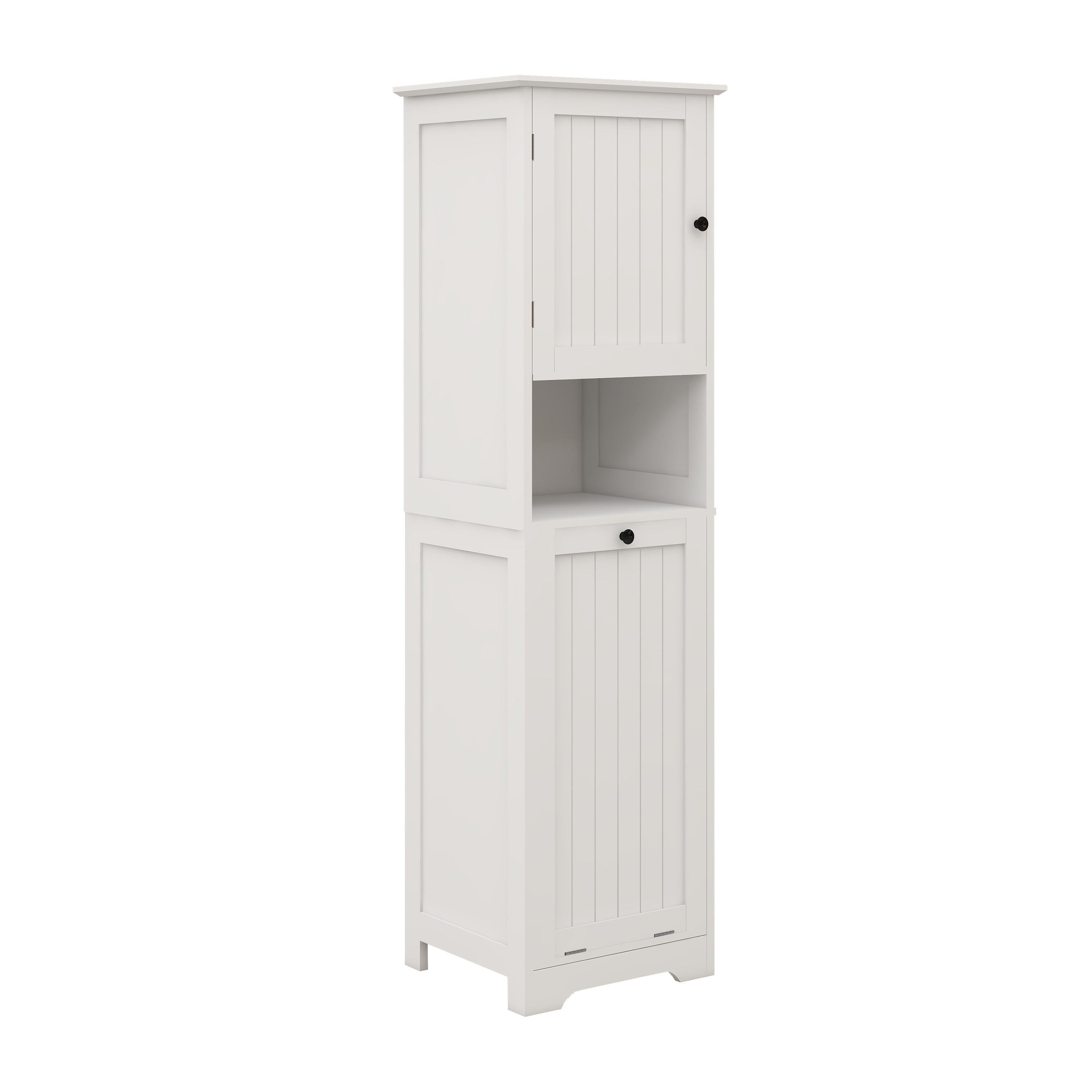 Logidon Witte wassorteerkast 140 cm kanteldeur met planken