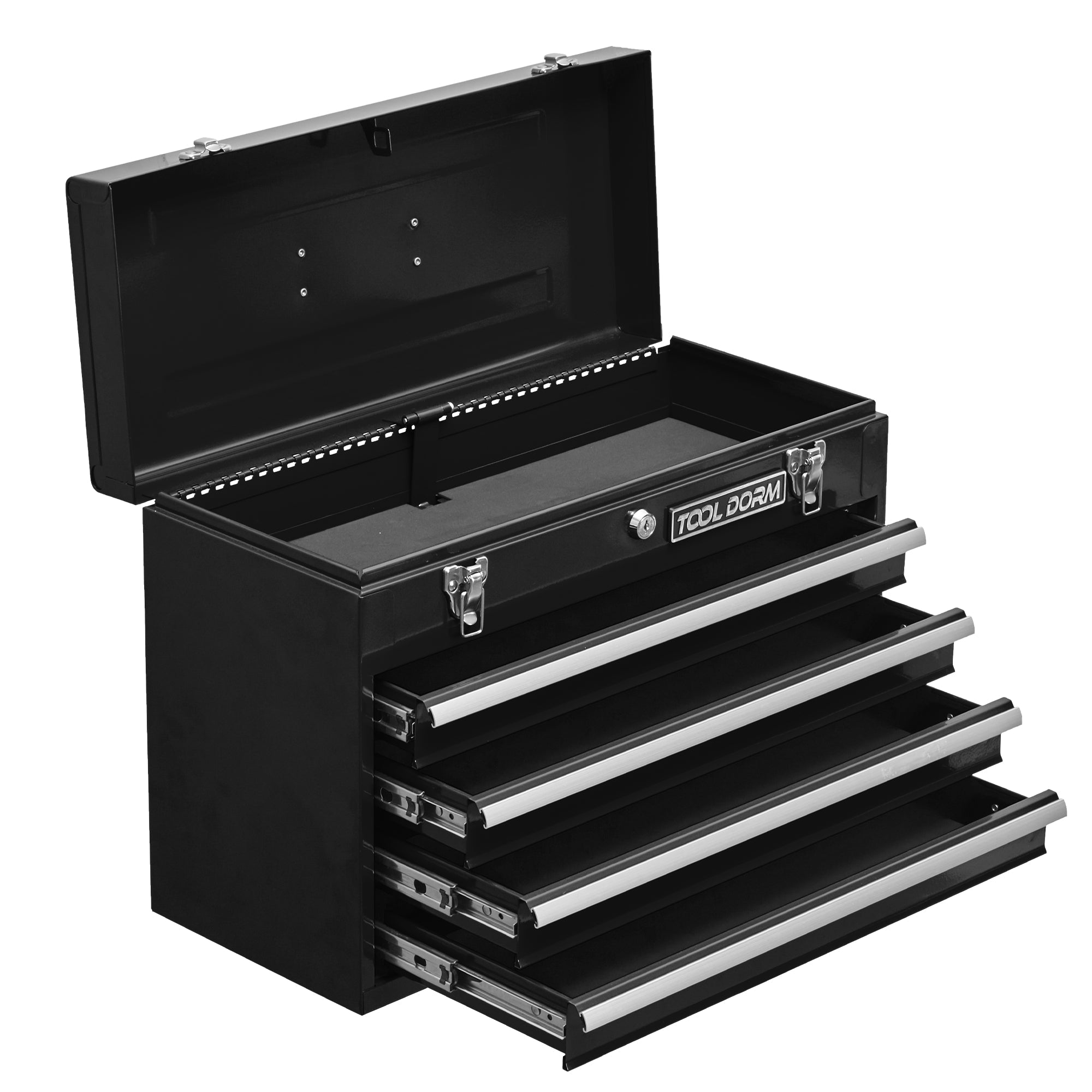 Logidon Metal Tool Box 20.3 Inch Four Drawers With Lock