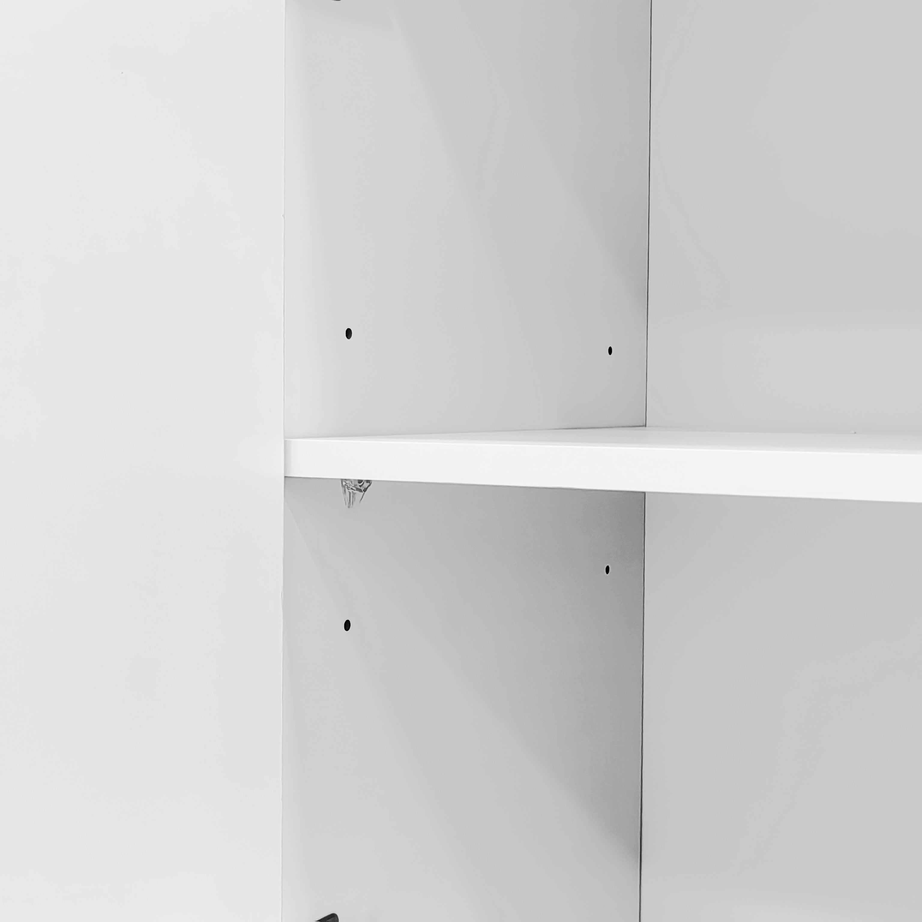 Logidon wit hoogglans dressoir 150x40x80,5 2 deuren 4 lades