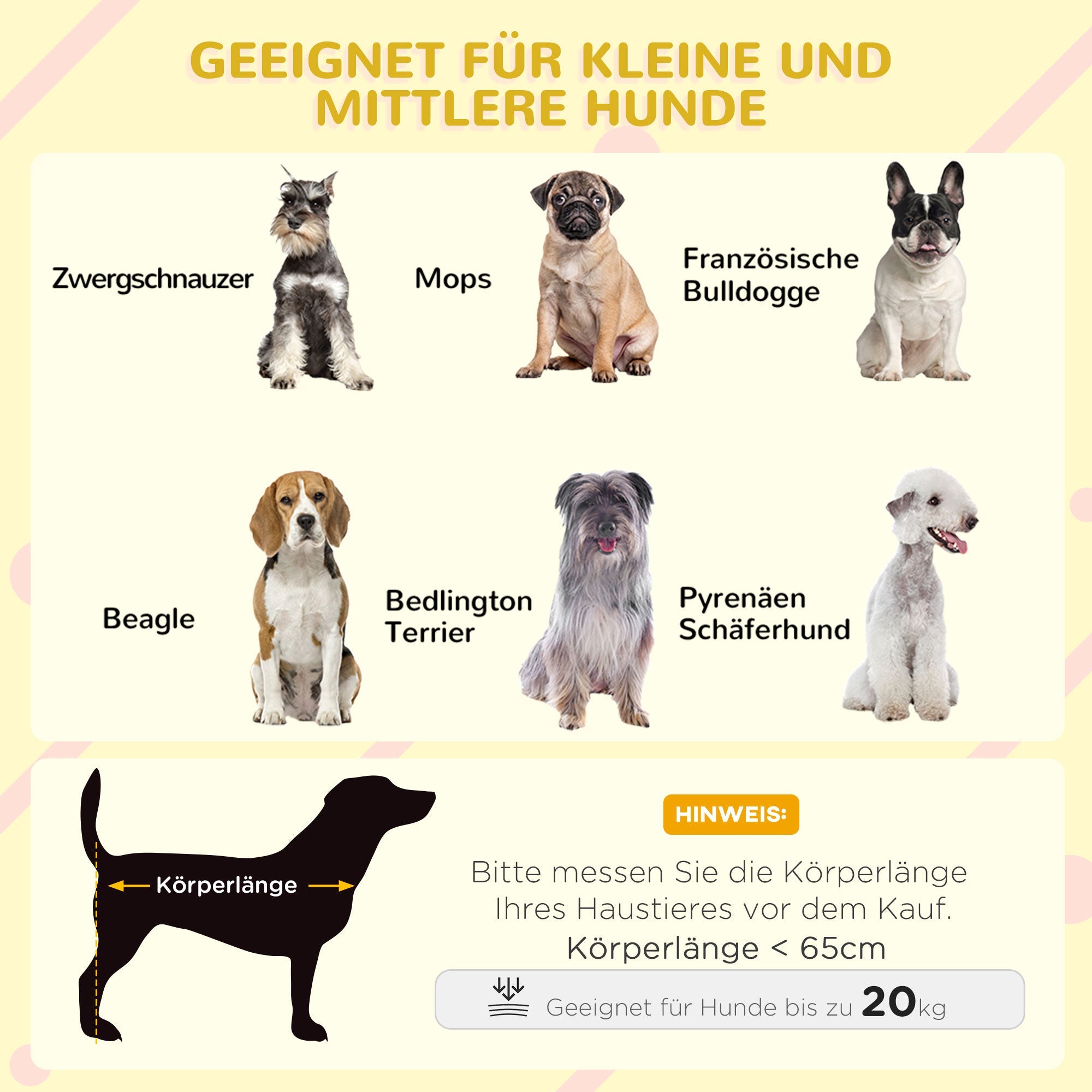 Logidon Hondenkennel PawHut Met Balkontrap Verhoogd Houten Huis Lichtgrijs