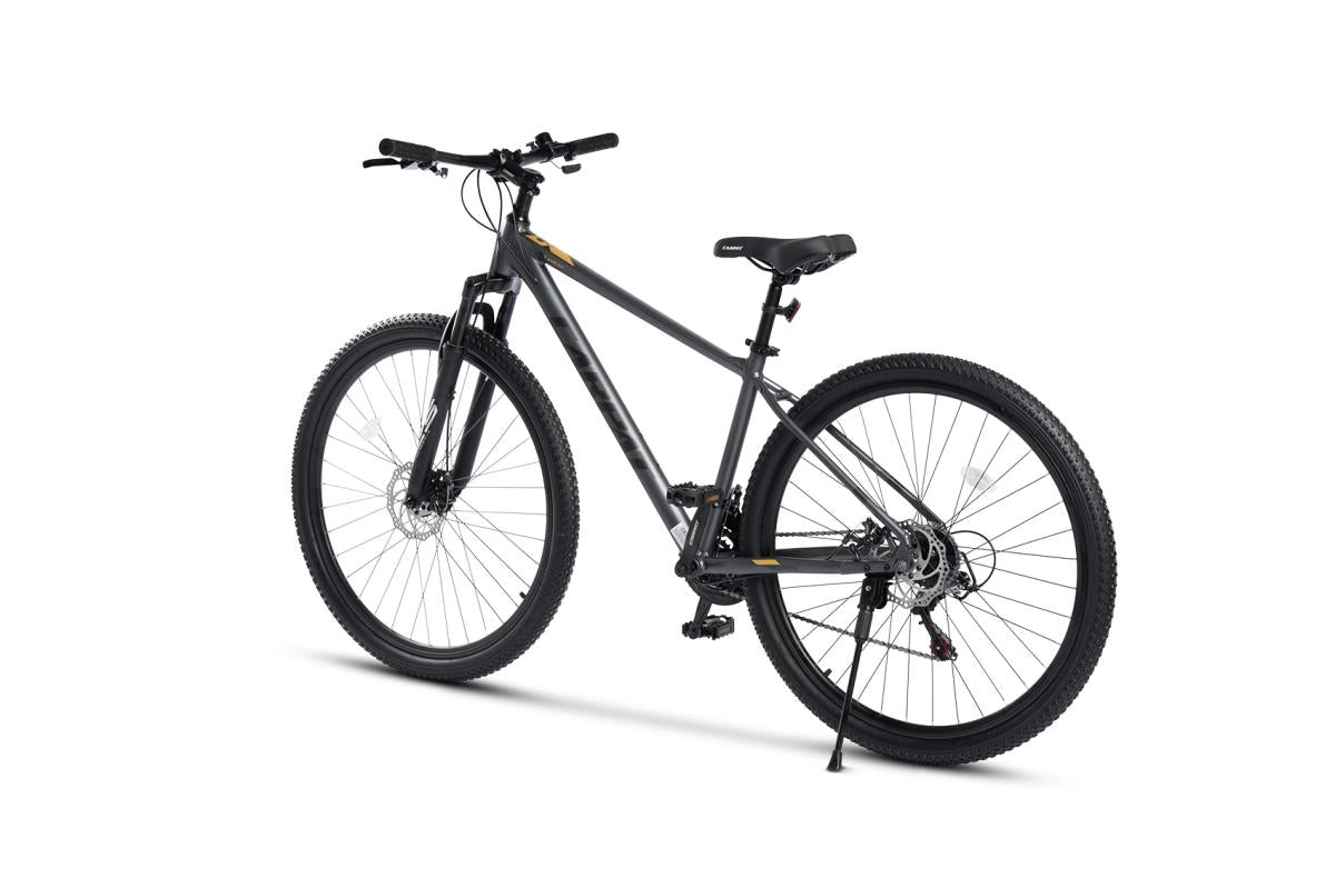 Logidon 29 inch mountainbike hardtail 100 mm veerweg 21 versnellingen Grijs