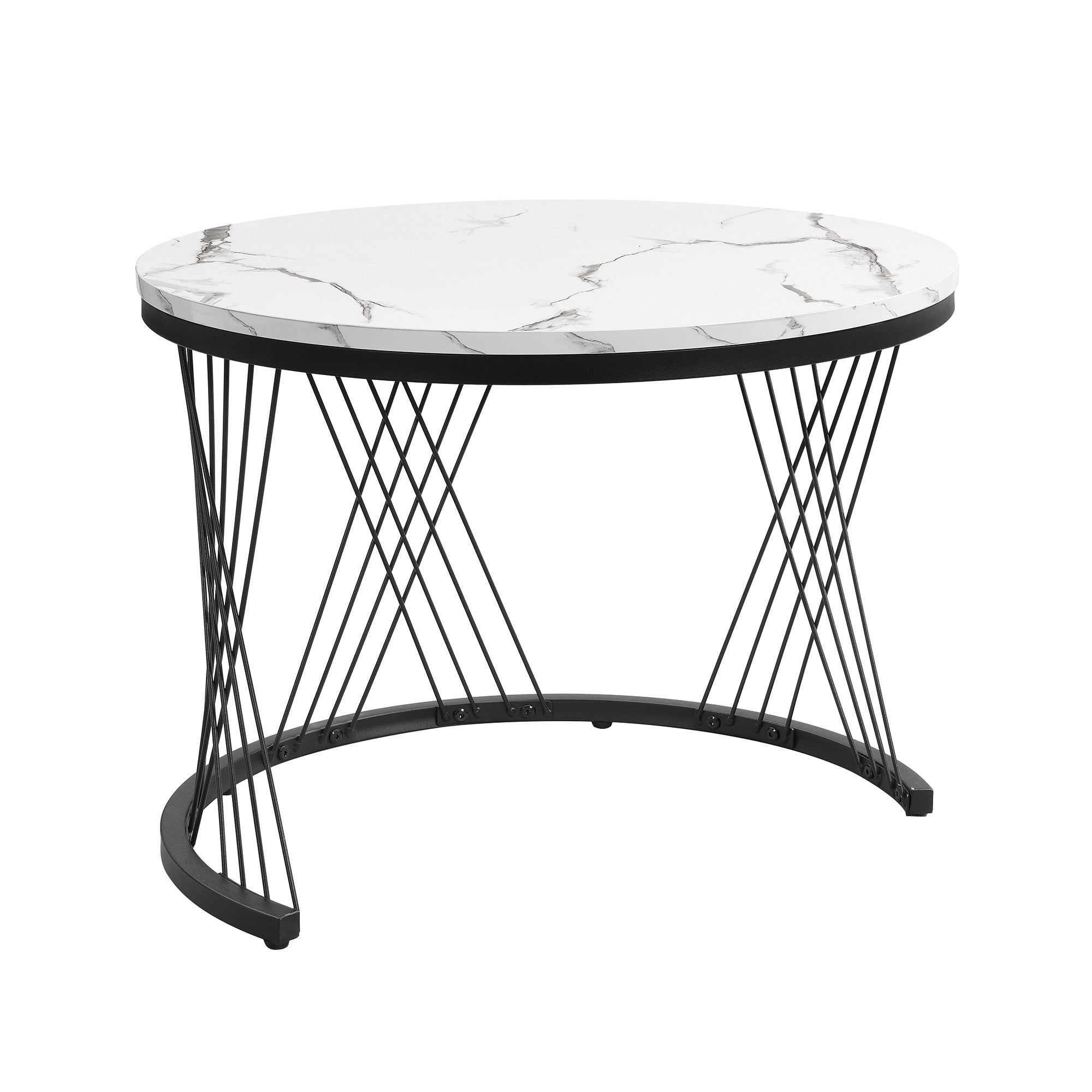 Logidon Elegant Nest salontafelset wit, 2-delig, 60x60/50x50
