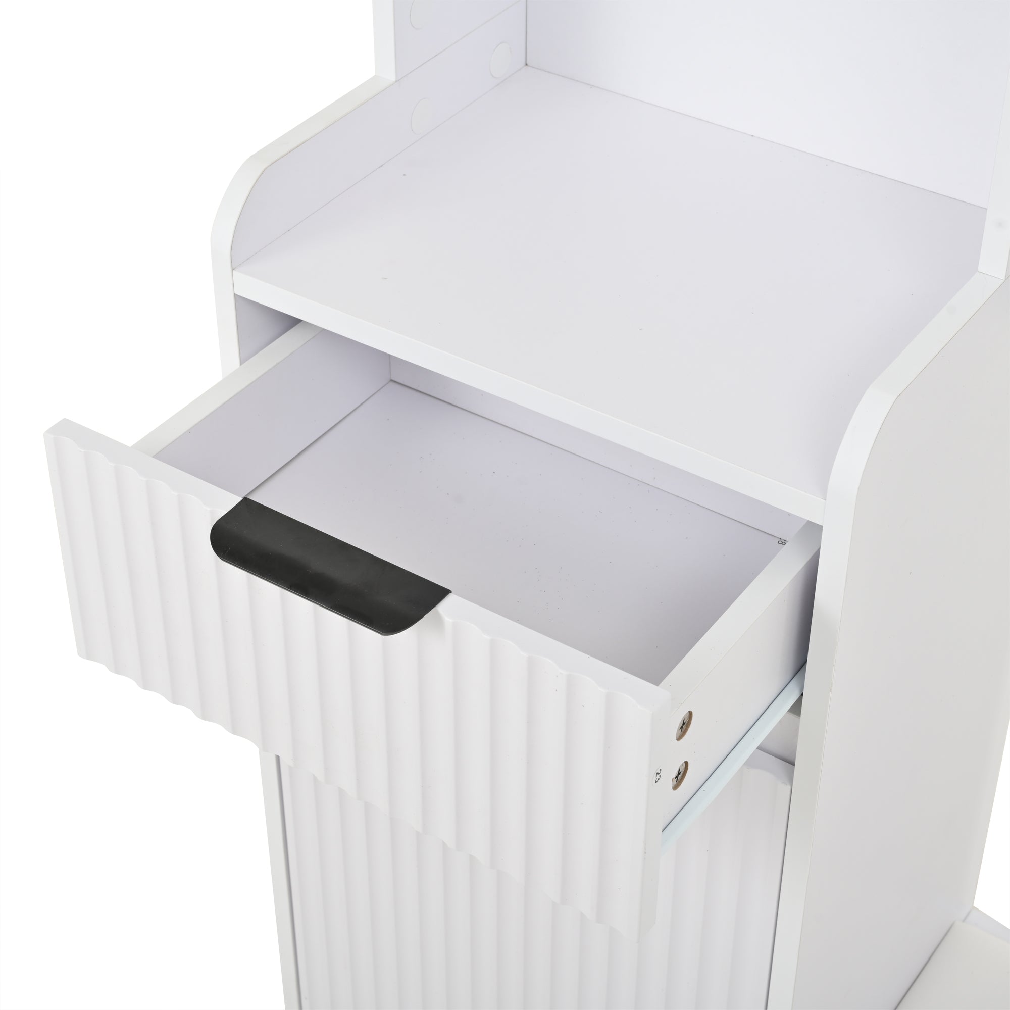 Logidon Kledingkast 6in1 Wit 100x30x180 cm Schoenenbankopberger