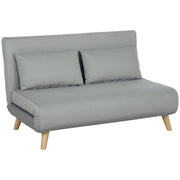 Logidon Gray Sleeping Chair with Bed Function Adjustable Backrest