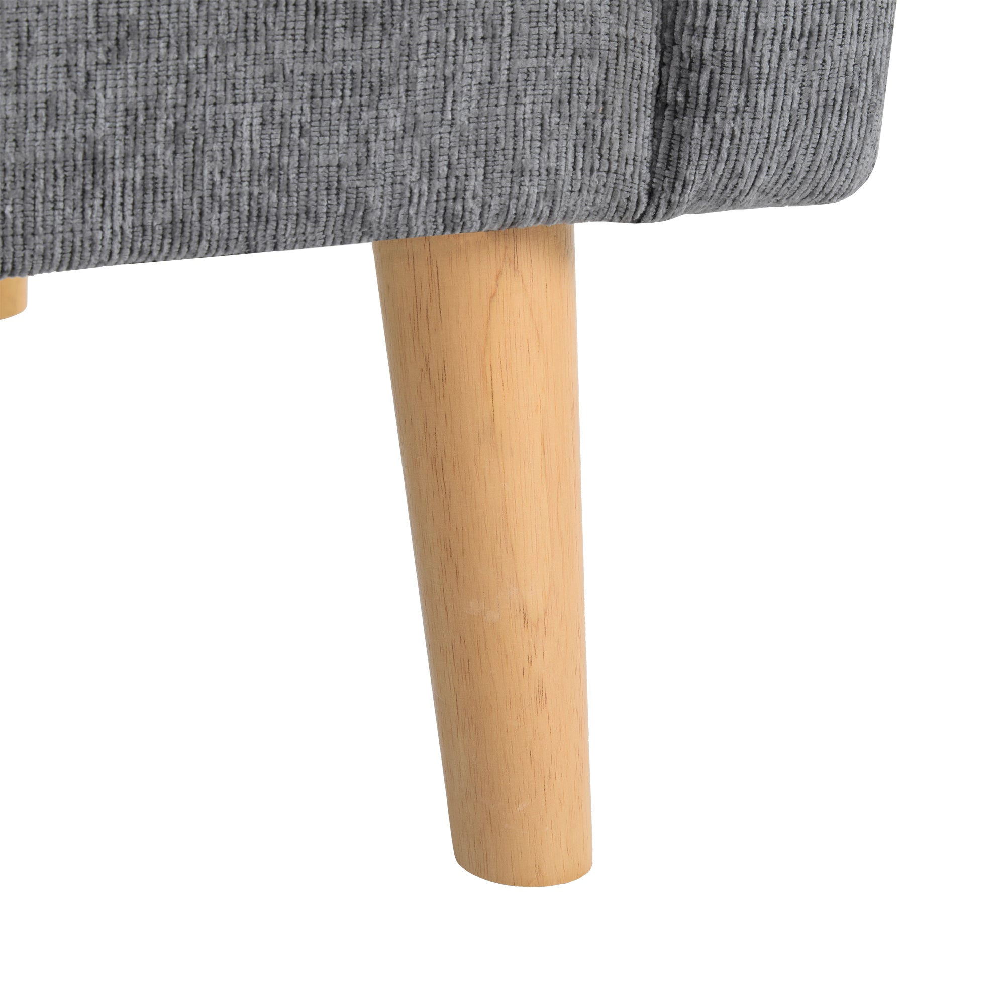 Logidon Modern Design Bank Grijze Chenille Stof 2 Zits 162 cm
