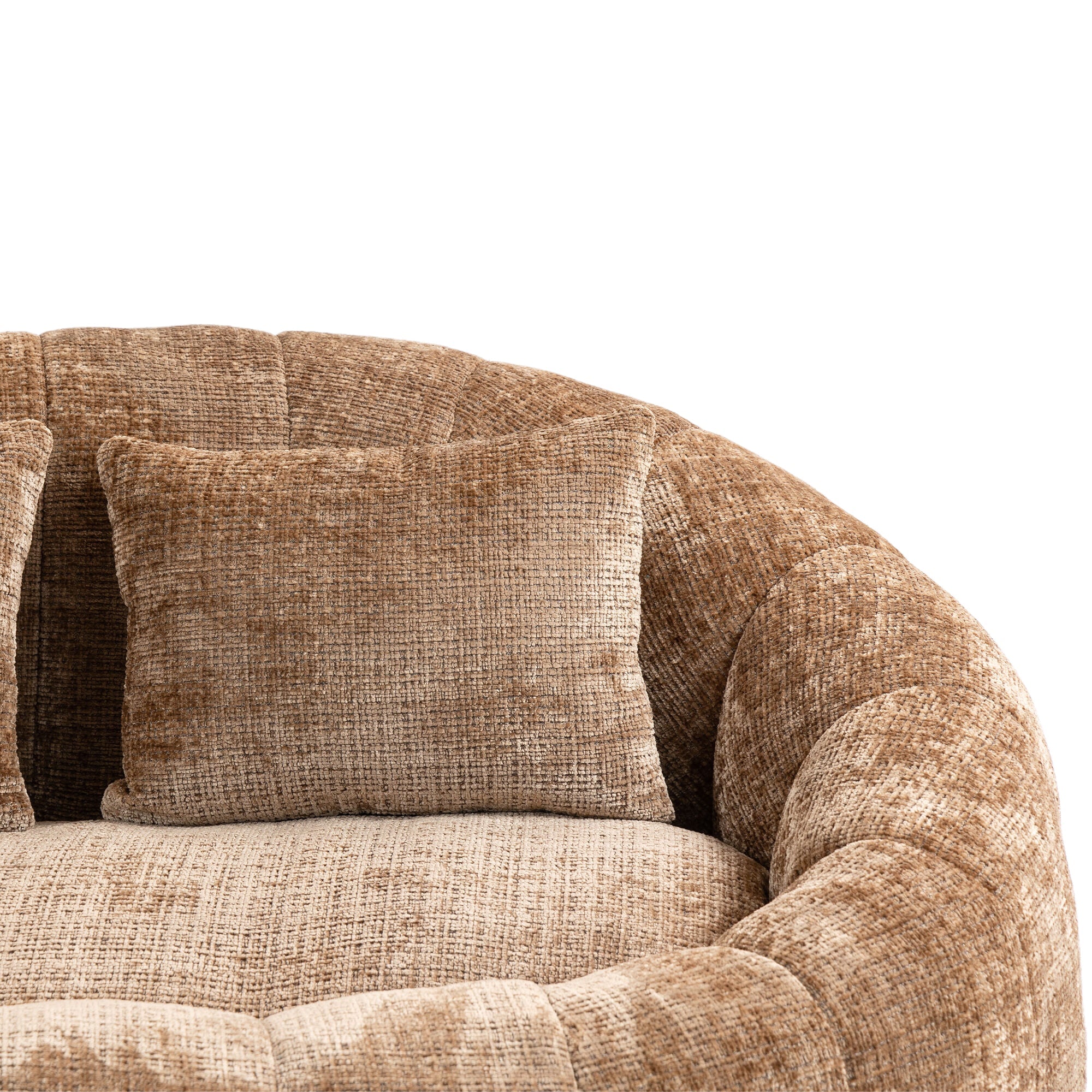 Logidon Zitzakbank Luxe Chenille Koffie Lounge Stoel