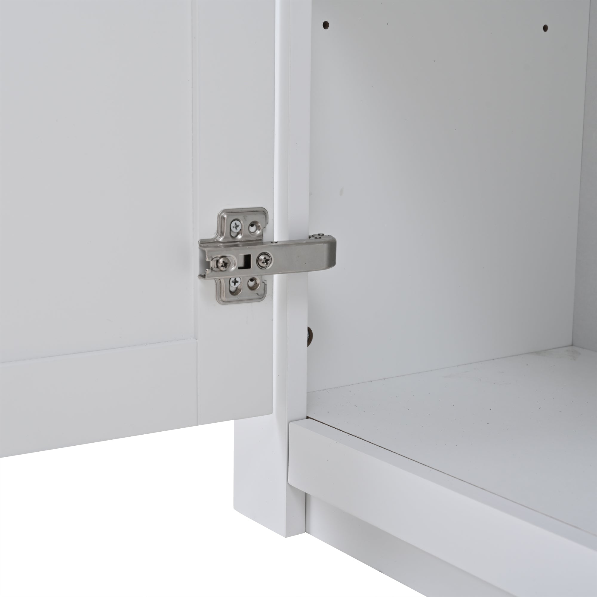 Logidon dressoir 130x35x70 cm wit 2 deuren, 1 lade, 3 wijnvakken
