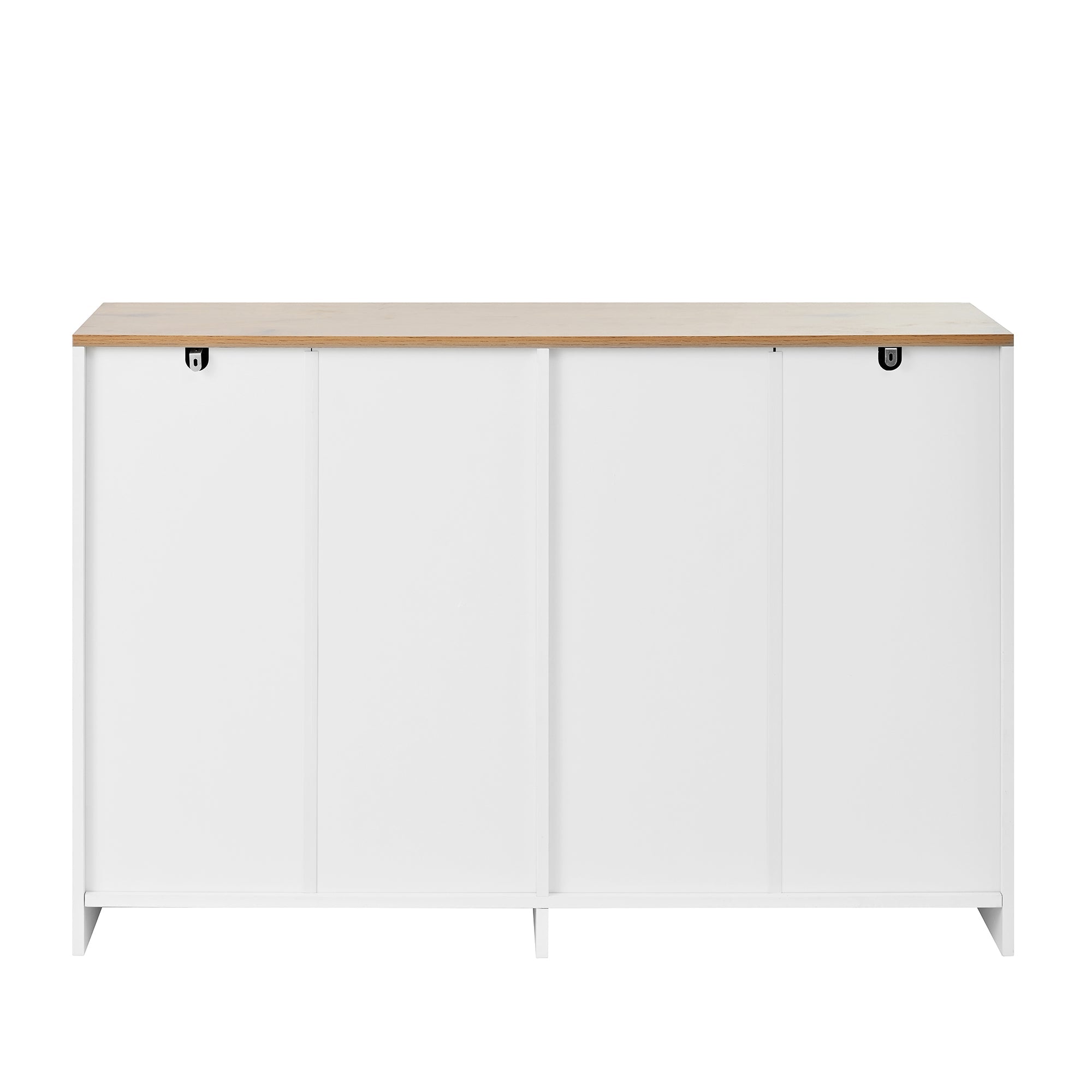 Logidon dressoir 120 cm wit houtlook met 4 deuren en 2 lades