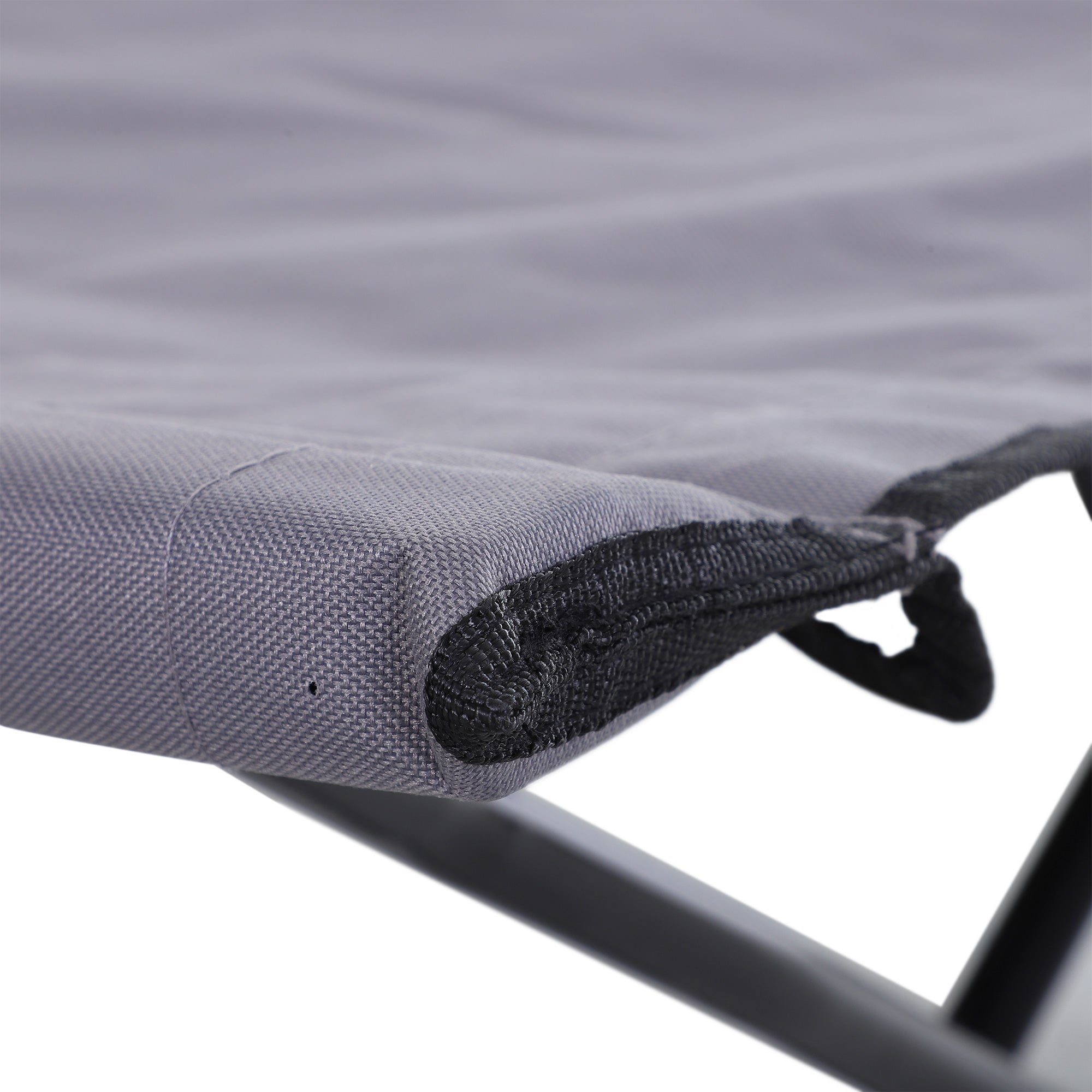 Logidon opklapbaar campingbedje voor 2 personen grijs 193x125x40 cm