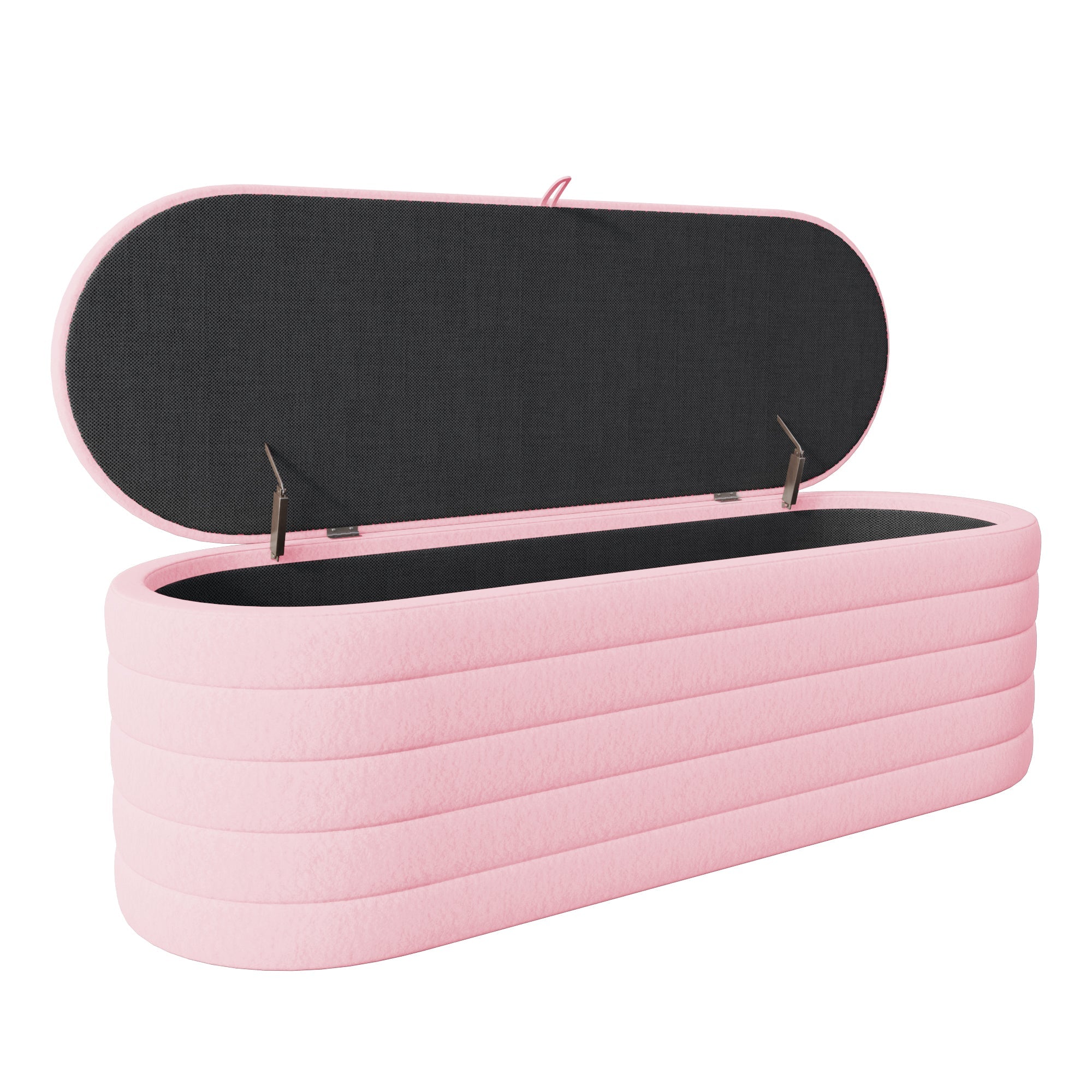 Logidon slaapbank en voetenbank 120x40 cm roze met opbergruimte
