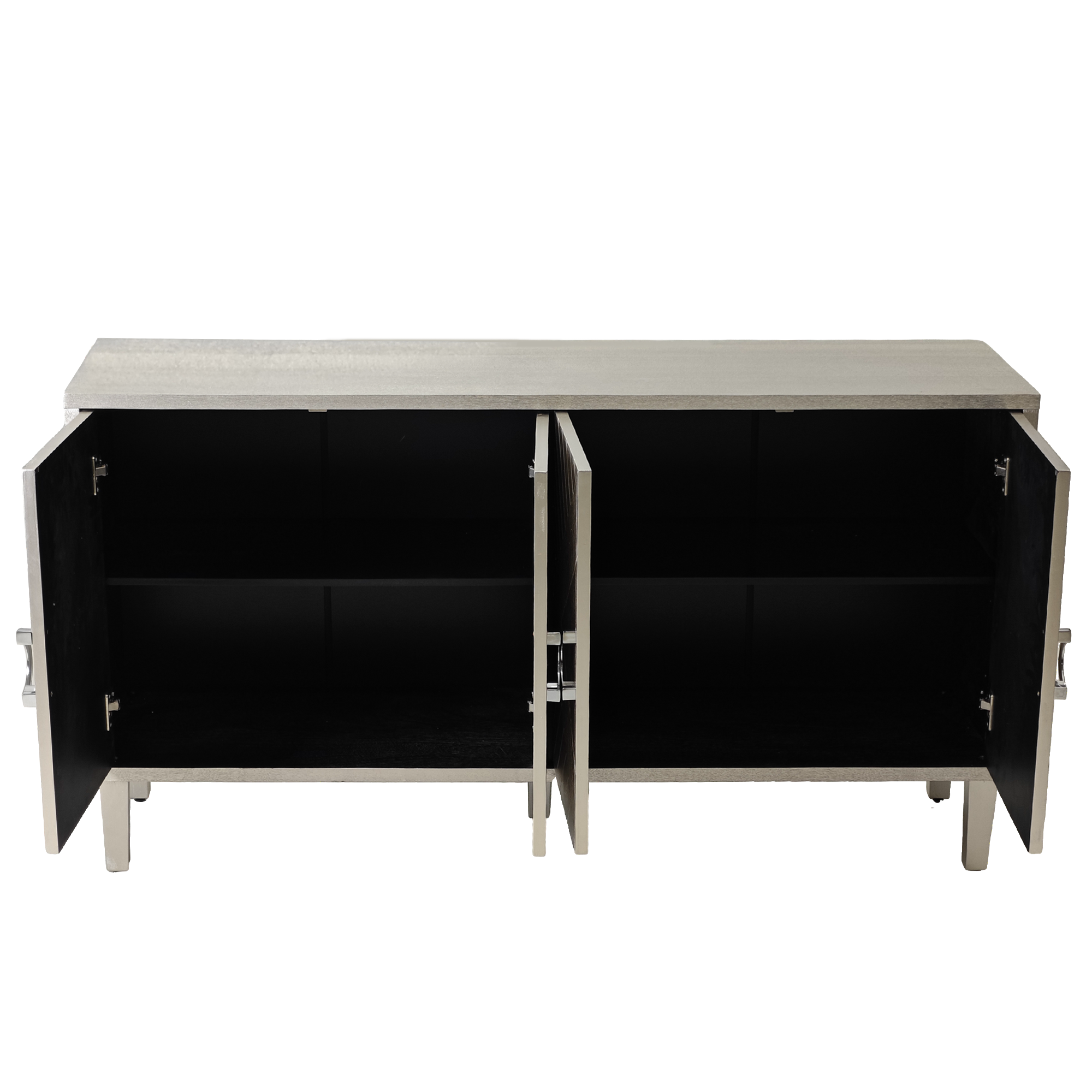 Logidon 152 cm 4-deurskast Champagne MDF Woonkamer