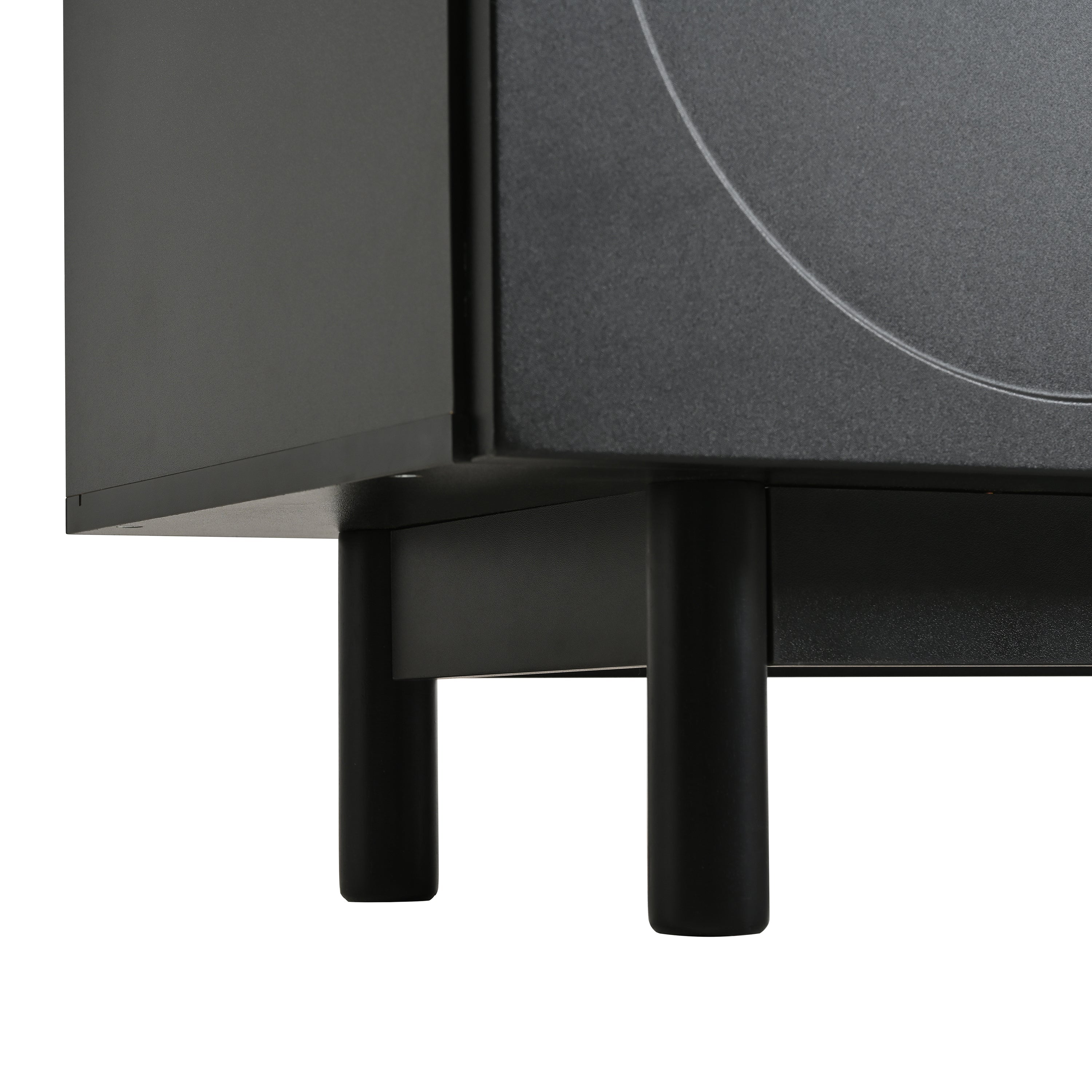 Logidon Modern Black TV Cabinet 175 cm Adjustable Panels