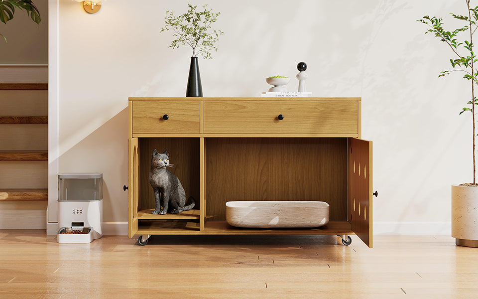 Logidon kattenbakkast 100 x 45 x 66 cm zandafvoerplaat